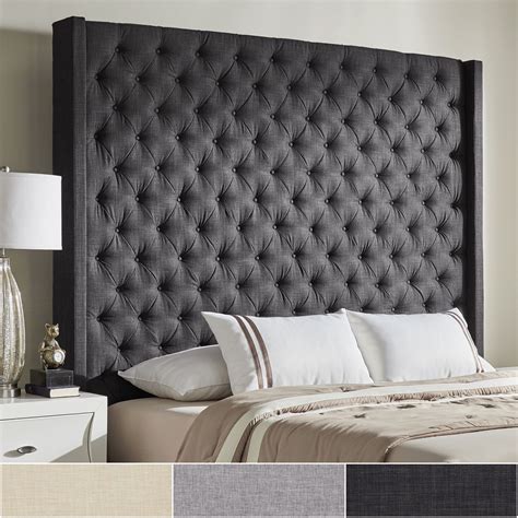 extra tall velvet headboard.